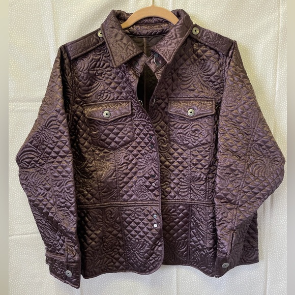 Motto Your Style Mantra Quilted Brown Coat New - Picture 6 of 14